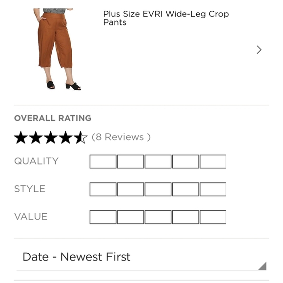 💜 2/$35 last 1❣️ Black/white pattern Wide leg crop pants - Picture 4 of 7